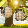8 Pcs Suet Bird Feeders for Outside Hanging, Metal Wild