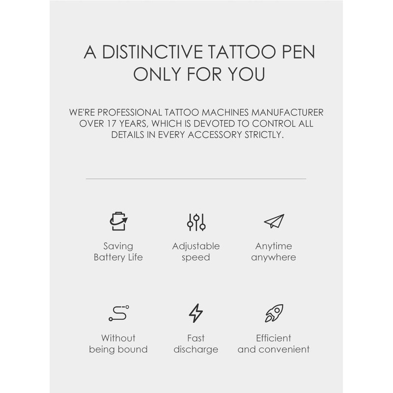 X7 Battery Power Rotary Tattoo Machine (Red)