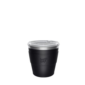 KeepCup Thermal - Vacuum Insulated Stainless Steel, QuickSip Reusable Coffee Cup with Splashproof Sipper Lid - Extra Small XS 6oz/180ml - Black