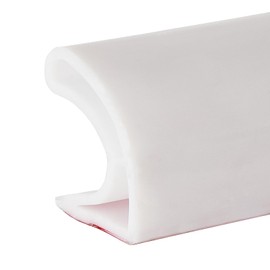 78inch Shower Threshold Water Dam, Keep Water Inside with this Shower Splash Guard, Ideal for Bathroom, Kitchen, Shower Pan, Stall, Easy to Install and Use (White)