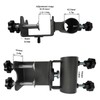 WujinJoy Heavy-Duty Patio Umbrella Clamp Stand - Adjustable Metal Umbrella