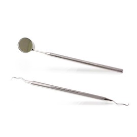 [Medical] High-quality stainless steel dental calculus probe + alveolar set / [의료용] 고급스텐 치석용탐침+치경세트