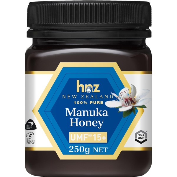Honey New Zealand UMF15+ Manuka Honey 8.8 oz (250 g), Monofolal, Domestic Authentic Product, UMF Association Certified, Pesticide Free Certificate, Equivalent to MGO514 - MGO800, Manuka Honey