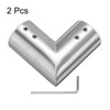 QUARKZMAN Pack of 2 Adjustable Curtain Rods Corner Connectors 19