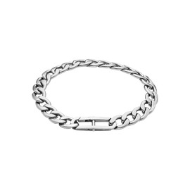 Fossil Heritage JF04770040 Men's Stainless Steel Bracelet One Size Stainless Steel No Gemstone One Size, Stainless Steel, No Gemstone