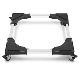 Nefish Furniture Dolly Adjustable Mini Fridge Stand Washing Machine Stand Mobile Roller with 4 Locking Swivel Wheels Universal Mobile Base Moving Cart for Dryer Refrigerator