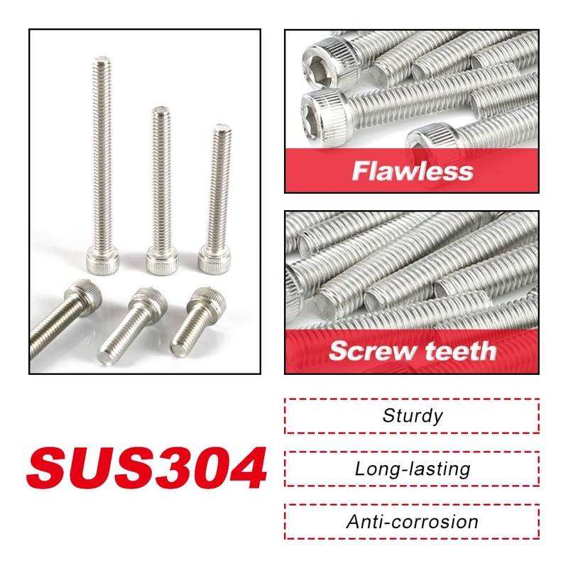 Xitomer 159PCS Compatible with ATC350X 1985-1986 Stainless Engine Bolt Set