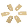 45pcs Robot Mower Blades Replacement Golden Stainless Steel Garden Mowing