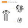 uxcell #10-32x1/2 Button Head Socket Cap Screws, 20pcs 304 Stainless