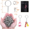 Audab 360Pcs Keychain Bulk, 120Pcs Keychain Rings with Chain and