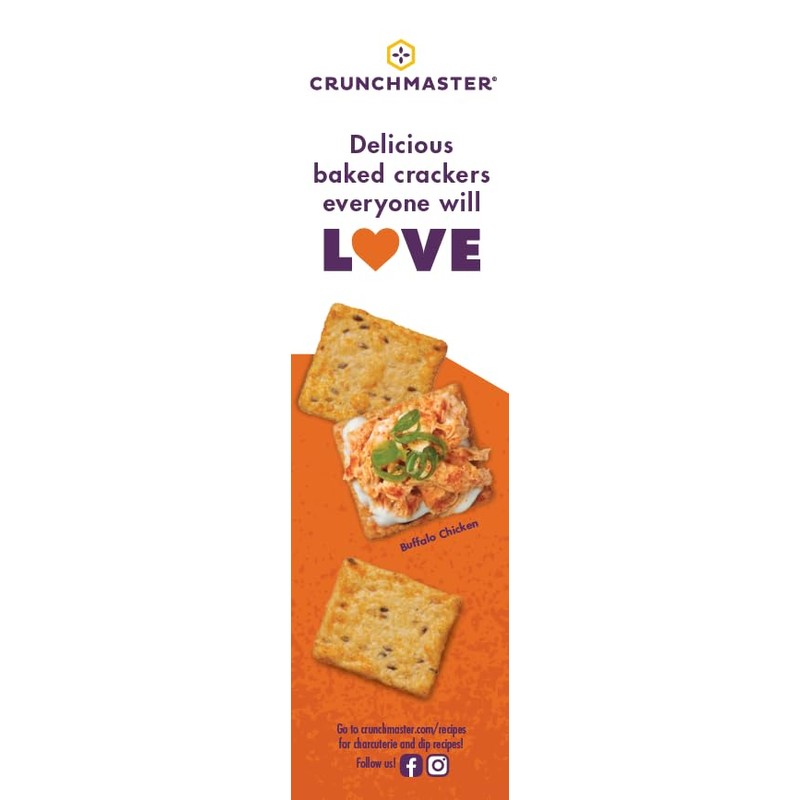 Crunchmaster Gluten-Free Multi-Grain Pimento Cheese Crackers, 3.54 oz. Bag in