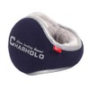Winter Warm Earmuffs Unisex Plush Ear Tips Reflective Strip (Navy