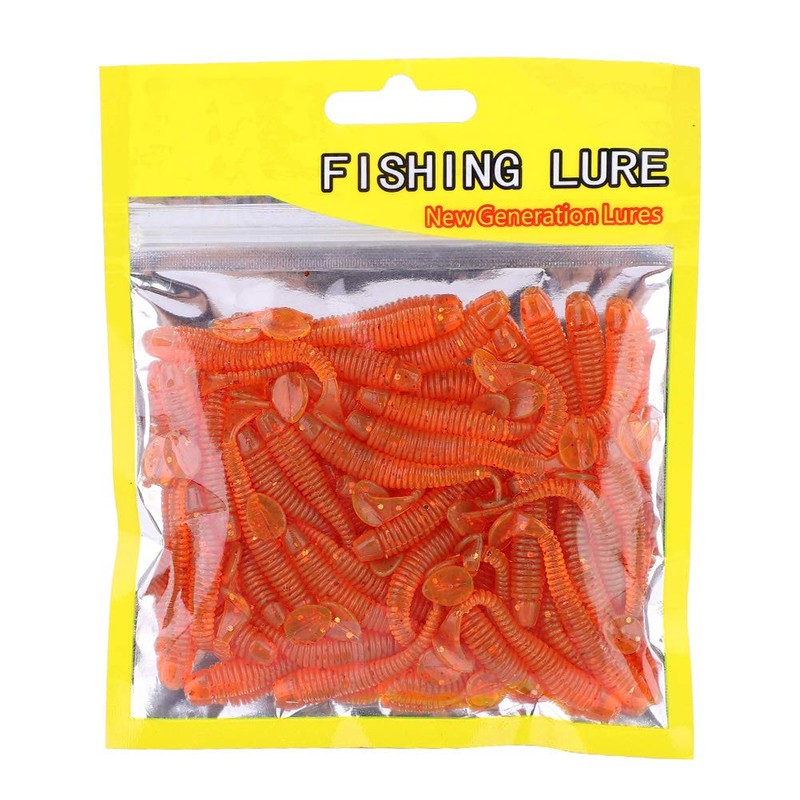 50 Pcs 5cm Fishing Lures, Fishing Baits Soft Plastic Fishing
