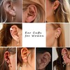 Morfetto 23Pcs Ear Cuffs Earrings Set for Women Non-Piercing Cartilage