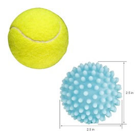 Dryer Balls 4 Pack - Non-Toxic Reusable Dryer Balls (Light Blue)