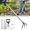 Nicecho 49" L handle Heavy Duty Tool fork Hoe for