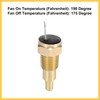 REPAIROCK Universal Automotive Radiator Engine Cooling Fan Temperature Thermostat Sensor
