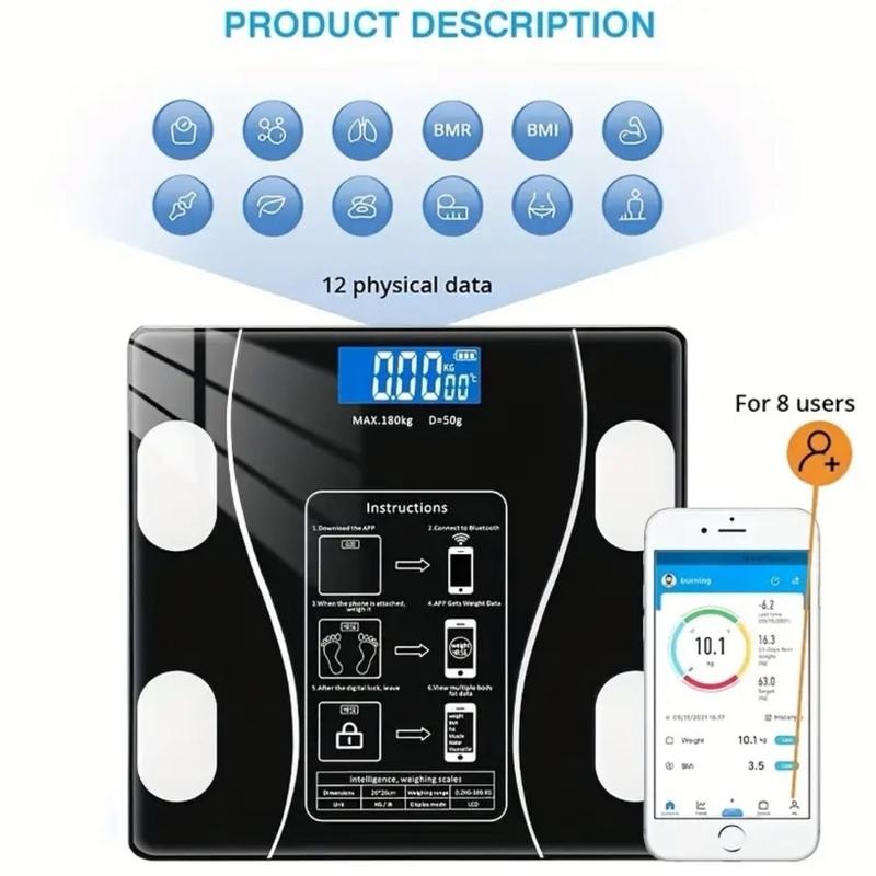 Smart Body Weight & Fat Scale - Accurately Measure Your