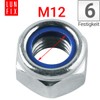 Locking Nuts M12-10 Pieces DIN 985 Self-Locking Nuts with Nylon