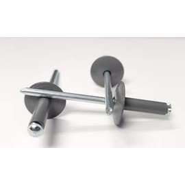 Racer's Speed Shop Gray 3/16" Rivet Large Head Exploding Banana Peel Aluminum Pop Rivets 50 Pack