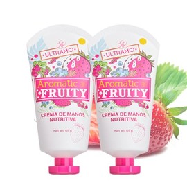 Crema De Manos Hidratante De Fresa | 2Piezes Moisturizing Hand Cream | Loción Hidratante Suave Con Extractos Vegetales For Piel Seca | Cuidado Otoño-invierno, 65g