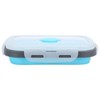4Pcs/Set Silicone Lunch Box Collapsible Food Storage Container Bento Box