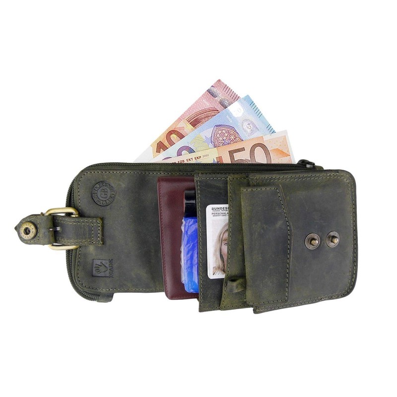 Greenburry Women's Vintage Bag, khaki, money belt