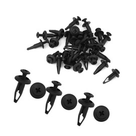 INFINAUTO 30 Pcs 6.3mm Retainer Clips Plastic Rivets Mud Flaps Bumper Clips Durable Material Stylish Design