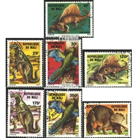 Mali 1025-1031 (complete.issue.) 1984 Prehistoric Animals (Stamps for collectors) Amphibians / reptiles / dinosaurs