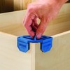 ¾” Quick Grip Corner Clamp Clips (Blue, 4 Pack) -