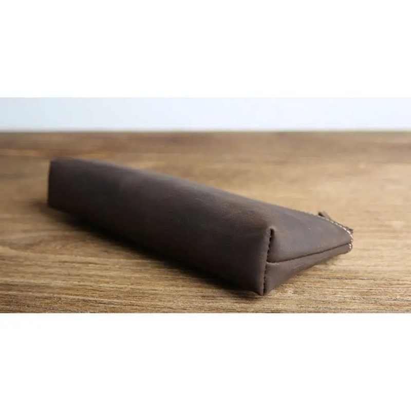 Pallavi Handmade Leather Pencil Case Model D0100HE1V4U Dark Brown Premium