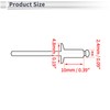 RATCHROLL 50 Pcs Open End Large Flange Blind Rivets 2.4mm