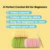 PALFIK Crochet Kit for Beginners with Tutorial videos, Beginner Crochet