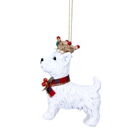 Gisela Graham West Highland Terrier Westie Dog Hanging Christmas Decoration