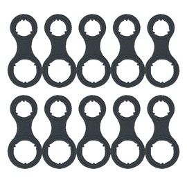 for Dodge D150/D250/D350 1990 1991 1992 1993 A/C Compressor Gaskets | with TXV to Evaporator Gold to Black Valve | Pack of 10 | Replacement for FJC4166, ACX010533