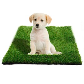 MEGAGRASS Precut 6'x8' Artificial Grass Mat | All Green Artificial Turf for Dogs, Sports, & Play | All-Purpose Pre-Cut Grass Pad | Ideal for Pet Potty Training