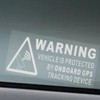 Warning On Board GPS Tracking Device Vehicle Sign Sticker Protected