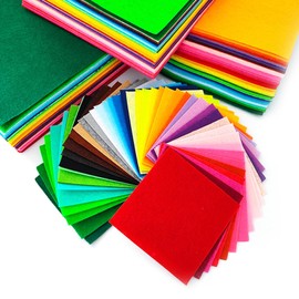 40 Colors Felt Fabric Sheet for Crafts,DIY Sewing Crafts,Felt Squares A4 Size Assorted Colors Craft Felt Stiff Felt,1mm Stiff Felt Fabric for Sewing,Patchwork,Decoration,Felt Papers (M (20X30 cm))