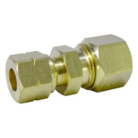 Flowbal RUR-0810 Copper Tube Ring Joint with Different Diameter Double Ends Straight, 0.3 x 0.4 inches (8 x 10 mm)