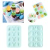 Easter Silicone Molds, 12 Cavity Bunny Egg Shape Fondant Chocolate