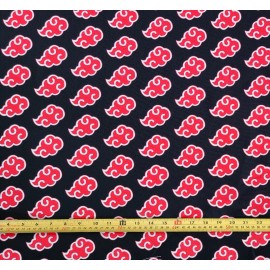 MGD Design NARUTO AKATSUKI CLOUDS ANIME FABRIC (HALF-YARD OR 1-YARD) - 1 YARD (36" X 58")