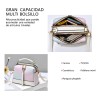 Ninzi® Bolso Bandolera De Gran Capacidad Para Mujeres Color Negro