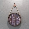 Pacific Bay Montpellier Large Wall Clock Decorative Lightweight Rope Hang