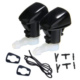 FainWan 2pcs Front Windshield Washer Fluid Hose(7Ft Long) with Connector & Hood Nozzle Sprayer kit Compatible with Hon-da 09–15 Hon-da Pilot,11–14 Hon-da Odyssey 76810-SZA-A01ZA,76810-TK8-A01