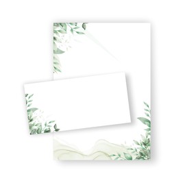 Letter Paper Leaf Dream DIN A4 I Set Letter Paper / Envelopes
