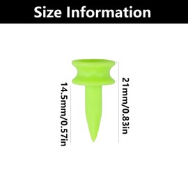 JFGDVW 100 Pcs Small Golf Tees Plastic, Small Green Golf Tees, Highly Visible Bright Colors,Reusable Castle Tees,For Golf Enthusiast Gift (Green)