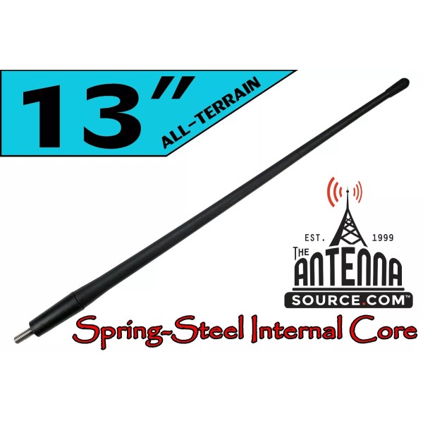 TheAntennaSource ALL-TERRAIN 13" RUBBER ANTENNA MAST - FITS: 1997-2007 Dodge