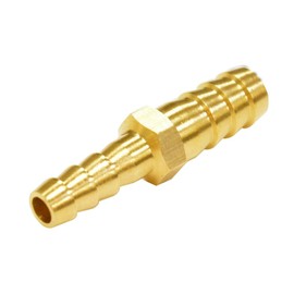 Joywayus Hose Barb Reducer 1/8" to 5/16" Reduce Hose Reducing Splicer Hex Union Brass Fitting