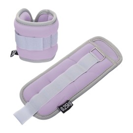 PATIKIL Ankle Weights Wrist Weight Adjustable Leg Weight Set 1 lb for Women Men Aerobics Gym Yoga Walking Running Purple