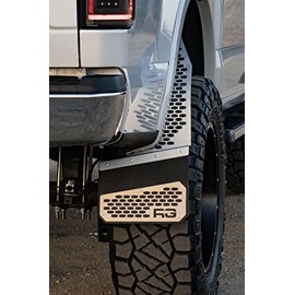 REK-mesh Off-Road Mud Flaps (Brushed on Black)